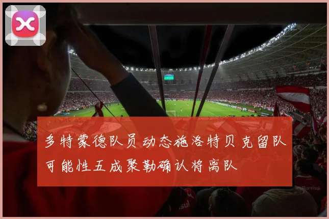 多特蒙德队员动态施洛特贝克留队可能性五成聚勒确认将离队